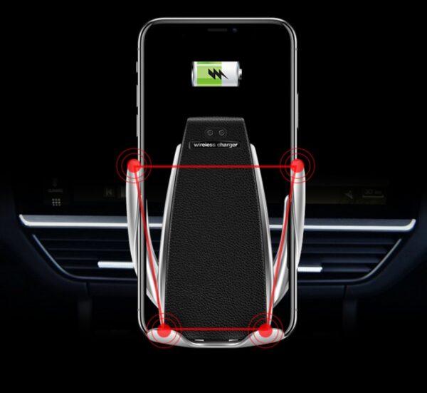 Car Wireless Charger 10W Induction Car Fast Wireless Charging With Car Phone Holder S5 - Image 7