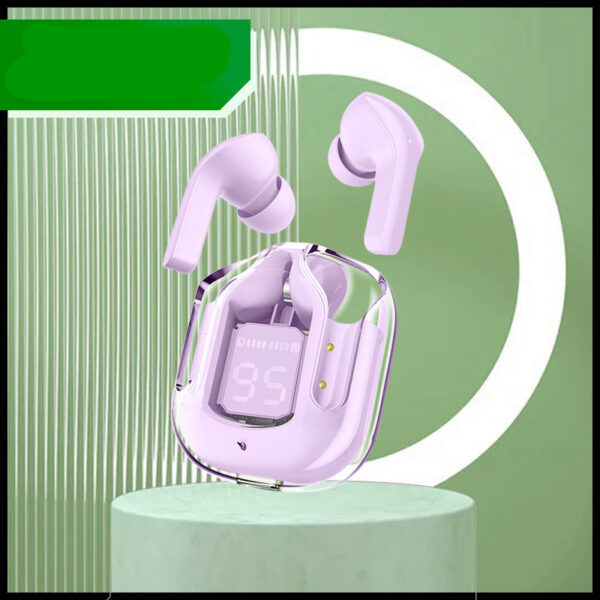 New Mini Transparent Wireless Bluetooth Headset Digital Display ENC Noise Reduction True Wireless Sports Music - Image 6