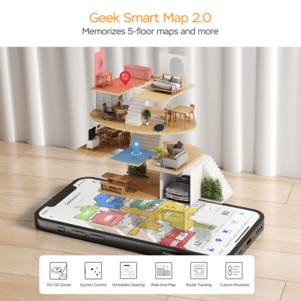 Geek Smart L7 Robot Vacuum Cleaner And Mop - Image 4